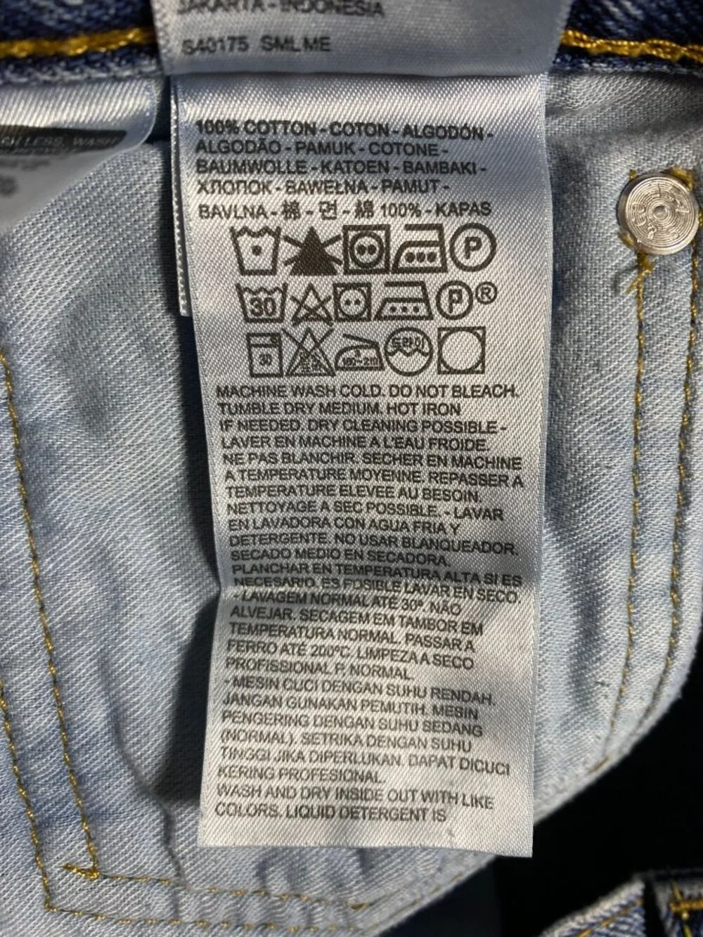 Levis 517 Bootcut Blue Denim Jeans W33 L32 100% Cotton Mens Pants